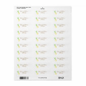 Sappige Gouden Ananas Etiket (Full Sheet)
