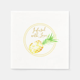 Sappige Gouden Ananas Servet