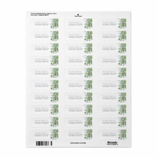 Sappige groen etiket (Full Sheet)