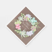 Sappige groene krans Bruids douche Servet (Hoek)