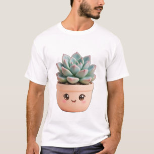 Sappige Kawaii Kamerplant T-Shirt