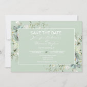 Sappige Kleur, Elegant Minimalisme Bewaar deze dat Save The Date (Voorkant)