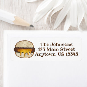 Sappige Lucy Minneapolis Minnesota Cheeseburger Etiket
