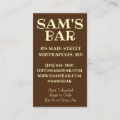 Sappige Lucy Minneapolis Minnesota Cheeseburger Visitekaartje (Achterkant)