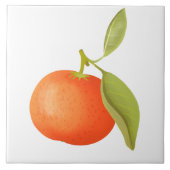 Sappige mandarijn tegeltje (Voorkant)