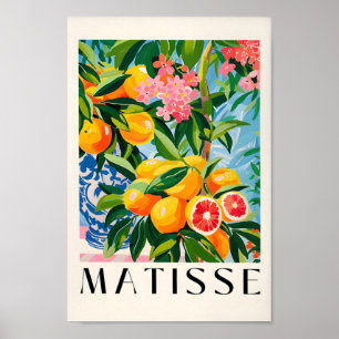 Sappige Oranje kunst, Fruitmuurkunst, Spaans Decor Poster
