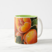 Sappige perziken tweekleurige koffiemok (Voorkant rechts)