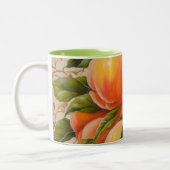 Sappige perziken tweekleurige koffiemok (Links)