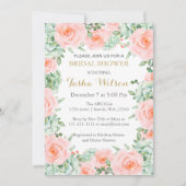 sappige perzikrozen Vrijgezellenfeest Uitnodigen Kaart (Voorkant)