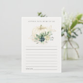 Sappige Pompoen Advies Moeder Wordt Baby Shower Informatiekaartje (Staand voorkant)