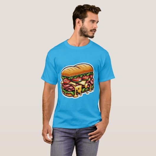 SAPPIGE ROAST BEEF SANDWICH 6 T-SHIRT (Voorkant volledig)