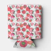 Sappige rode aardbeien Waterverf Blikjeskoeler (Achterkant)