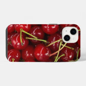 Sappige Rode Kersen iPhone Hoesje (Achterkant horizontaal)