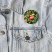 Sappige Rode Rozenbottels Knop Ronde Button 5,7 Cm (In situ)