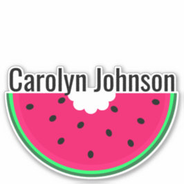 Sappige rode watermeloen met beet - gepersonalisee sticker