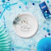 Sappige Roze Gouden Groene Elegante Moderne Proost Papieren Bordje (Feest)