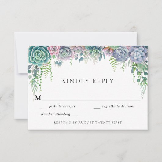 Sappige RSVP-kaart Kaart (Voorkant)