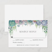 Sappige RSVP-kaart Kaart (Voorkant / Achterkant)