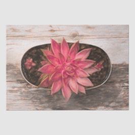 Sappige rustieke  Roze Botanische Decoupage Tissuepapier