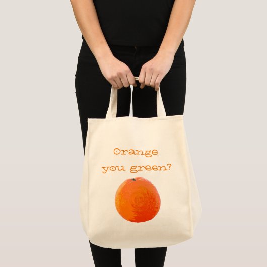 Sappige Sinaasappel Tote Bag (Voorkant (product))