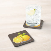 Sappige Sinaasappels fruitkunst Bier Onderzetter (Rechterzijde)