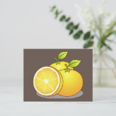 Sappige Sinaasappels fruitkunst Briefkaart (Staand voorkant)