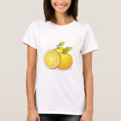 Sappige Sinaasappels fruitkunst T-shirt (Voorkant)