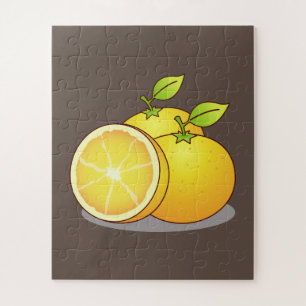 Sappige Sinaasappels leuk fruit Legpuzzel