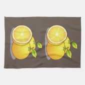 Sappige Sinaasappels leuk fruit Theedoek (Horizontaal)