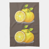 Sappige Sinaasappels leuk fruit Theedoek (Verticaal)