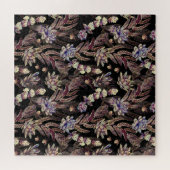 Sappige tuin: modieus bloemmotief legpuzzel (Horizontaal)