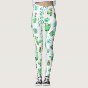Sappige Tuin: Waterverf Naadloze Achtergrond. Leggings
