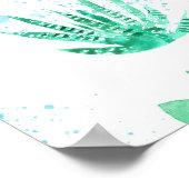 Sappige Tuin: Waterverf Naadloze Achtergrond. Poster (Hoek)