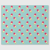 Sappige Watermeloen Ice Lolly Popsicle zomertijd Cadeaupapier (Vlak)