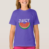 Sappige Watermeloen - Meisjes Basic T-Shirt (Voorkant)