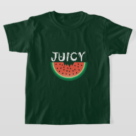 Sappige Watermeloen - Meisjes Basic T-Shirt