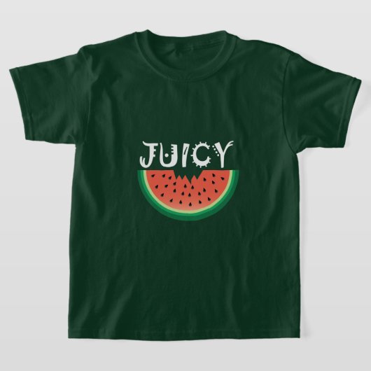 Sappige Watermeloen - Meisjes Basic T-Shirt (Laagn)