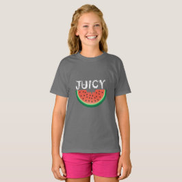 Sappige Watermeloen - Meisjes Basic T-Shirt