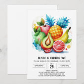 Sappige Watermeloen Online Fruits Verjaardag Kaart (Voorkant / Achterkant)