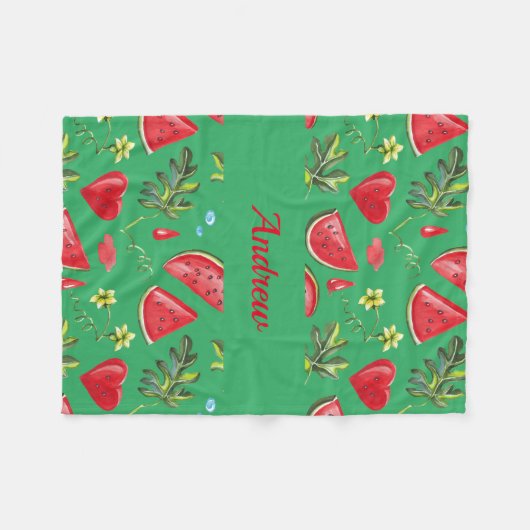 Sappige watermeloendeken voor baby's, Kinderen, vo Fleece Deken (Voorkant (Horizontaal))