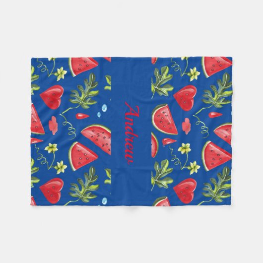 Sappige watermeloendeken voor baby's, Kinderen, vo Fleece Deken (Voorkant (Horizontaal))