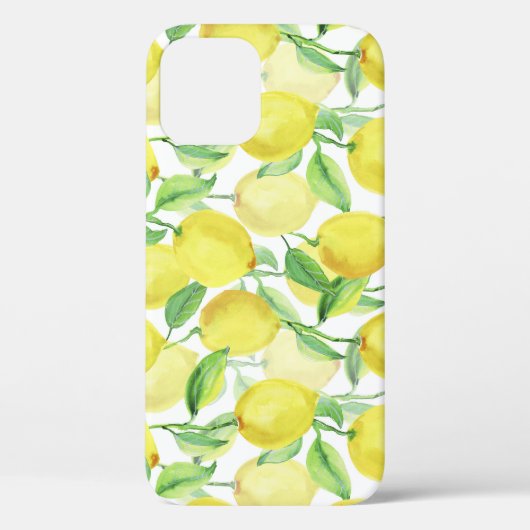 Sappige Waterverf: Levendige citroenschildering Case-Mate iPhone Case (Achterkant)