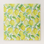 Sappige Waterverf: Levendige citroenschildering Legpuzzel (Verticaal)