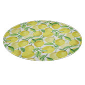 Sappige Waterverf: Levendige citroenschildering Snijplank (Hoek)