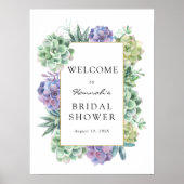 Sappige Welkomstbord voor Bruidsdouche Poster (Voorkant)