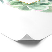 Sappige Welkomstkaart voor Bruidsfeest Poster (Hoek)