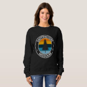 Sappington Missouri MO USA City Pride Retro Zonson Trui (Voorkant volledig)