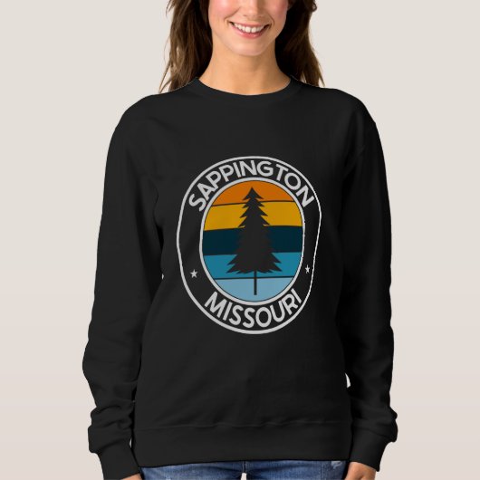 Sappington Missouri MO USA City Pride Retro Zonson Trui (Voorkant)