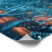 Sapporo Japan Kunst Reizen Illustratie Poster (Hoek)