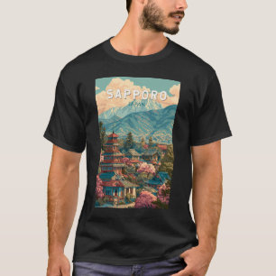 Sapporo Japan Reis Kunst Vintage T-shirt